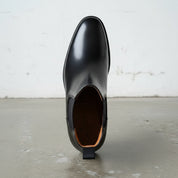 Handmade Men's Black Premium Leather Chelsea Boots