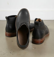 Men's Lace Up Ankle Leather Boots, Handmade Black Leather Footwear