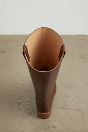 interior-view - Women's Handmade Brown Classic Riding Leather Boots