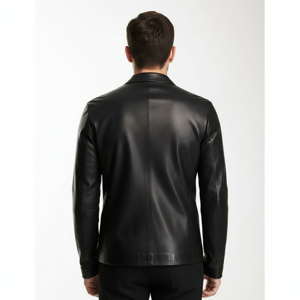 Handmade New Men Black Leather Biker Jackets, Real Leather Jackets for Mens