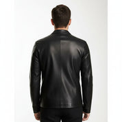 Handmade New Men Black Leather Biker Jackets, Real Leather Jackets for Mens