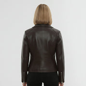 Women's Handmade Biker Leather Jacket