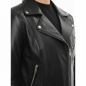 Women's Handmade Biker Leather Jacket