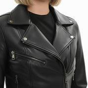 Women's Handmade Moto Leather Jacket