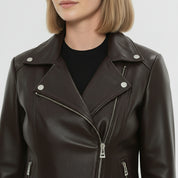 Women's Handmade Biker Leather Jacket