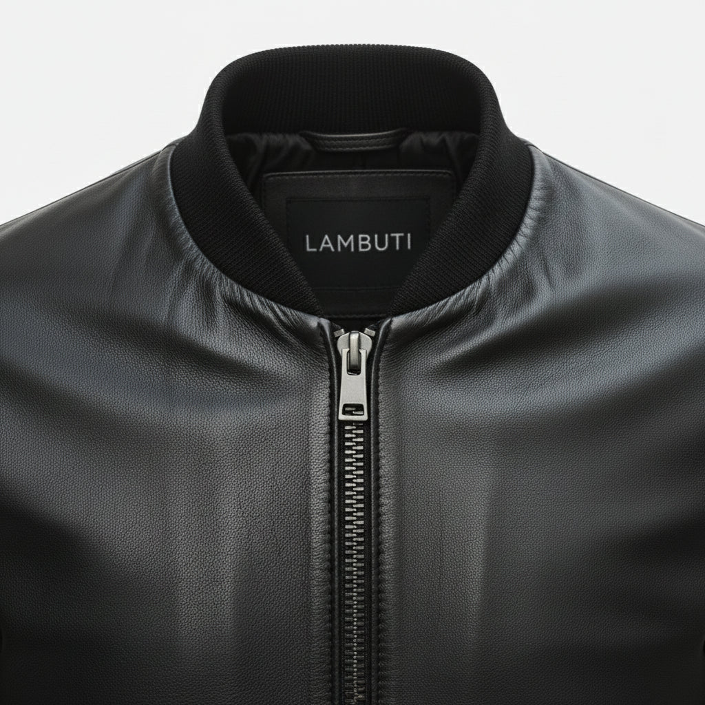 Men's Handmade Bomber Leather Jacket