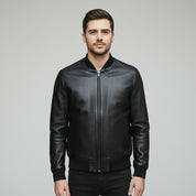 Men's Handmade Bomber Leather Jacket