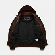 Handmade Antique Brown Leather Fashion Jacket for Men, Winter Leather Apparel.