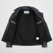 Men's Black Leather Biker Jacket