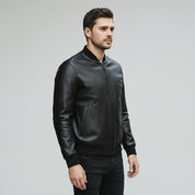 Men's Handmade Bomber Leather Jacket