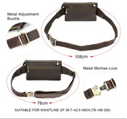 Men's Slim Fanny Pack - Full Grain Leather Waist Bag