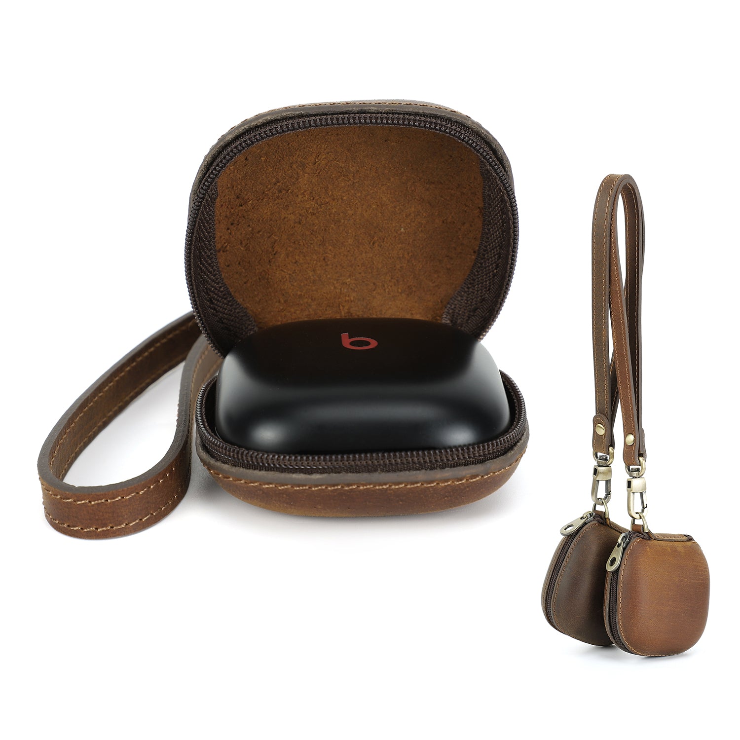 Leather Powerbeats Fit Pro Earbuds Protective Travel Case Cover