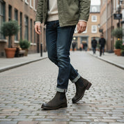 Men's Handmade Suede Ankle Chelsea Boots