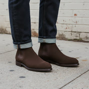 Handmade Suede Chelsea Ankle Boots