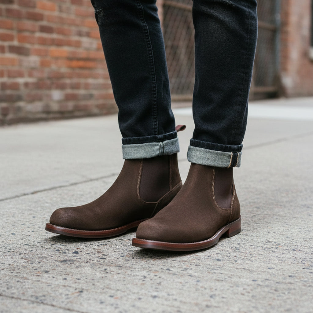 Handmade Suede Chelsea Boots