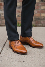 Handmade Men Wingtip Brogue Formal Shoes, Dress Shoes, Leather Shoe