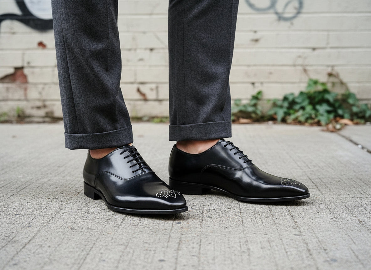 Handmade Mens Formal Shoes, Mens Fashion Black Dress Shoes, Mens Shoes