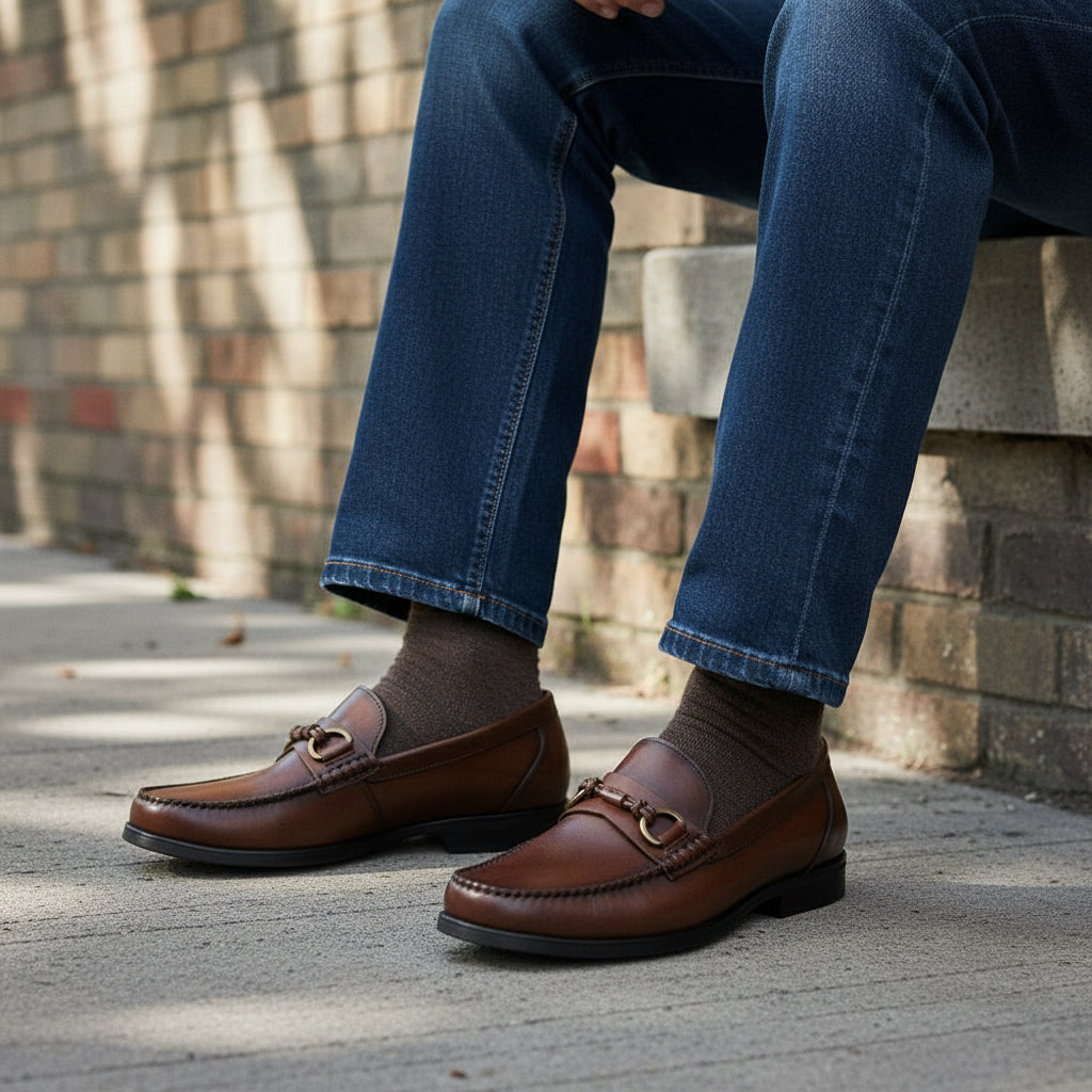 Men's Classic Horsebit Loafers in Full Grain Leather