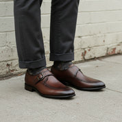 Handmade Men's Brown Leather Dress Shoes, Brown Leather Formal Shoes for Men