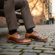Men's Spectator Brogue Two Tone  Formal Dress Shoes