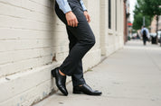 Handcrafted Men's Black Leather Oxford Shoes