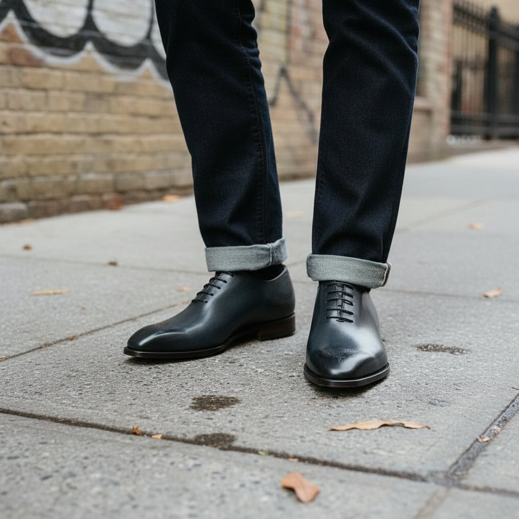 Men's Leather Oxford Dress Shoes