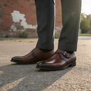 Men's Leather Monk-strap Dress Shoes