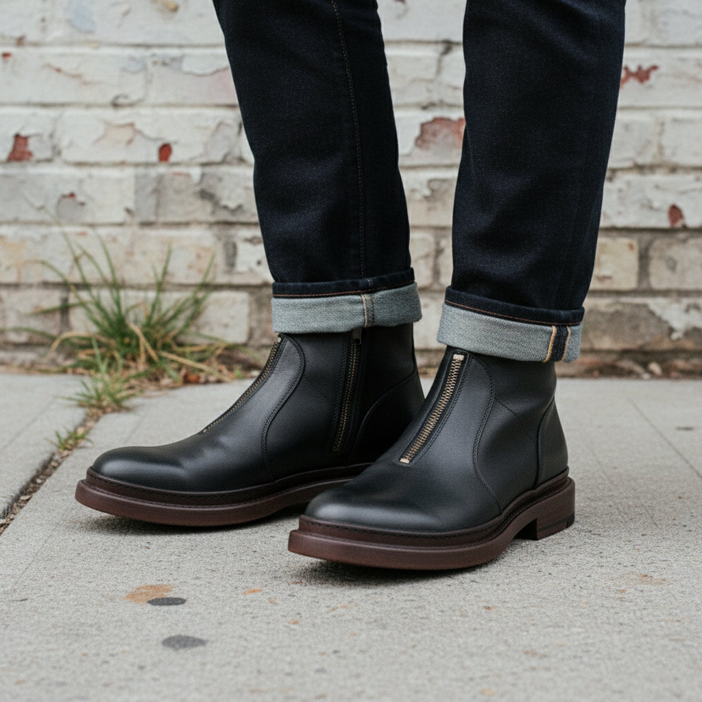 Men's Handmade Leather Ankle Boots