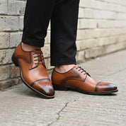 Men's Handmade Leather Brogue Dress Shoes