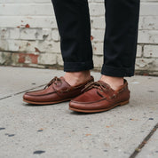 Handcrafted Full Grain Leather Boat Shoes for Men