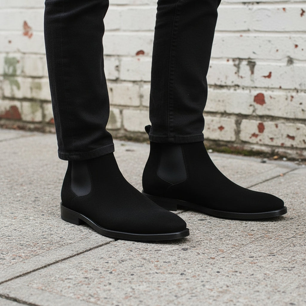 Handcrafted Men's Suede Chelsea Boots