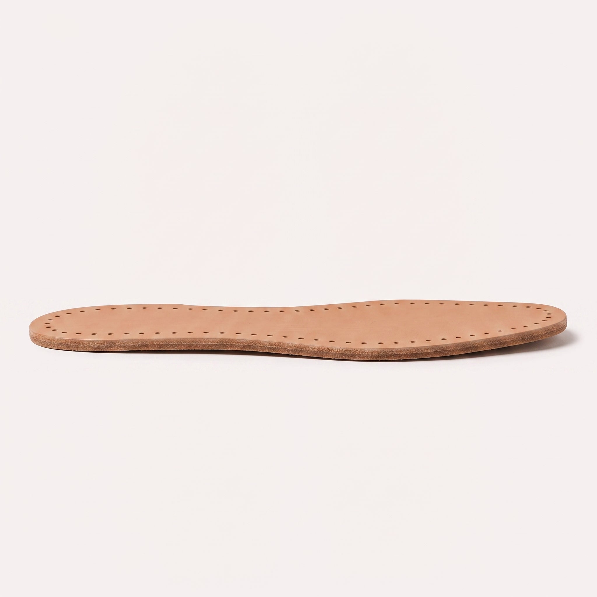 Light Brown Perimeter-Punched Full-Grain Leather Insoles — Aynesworth