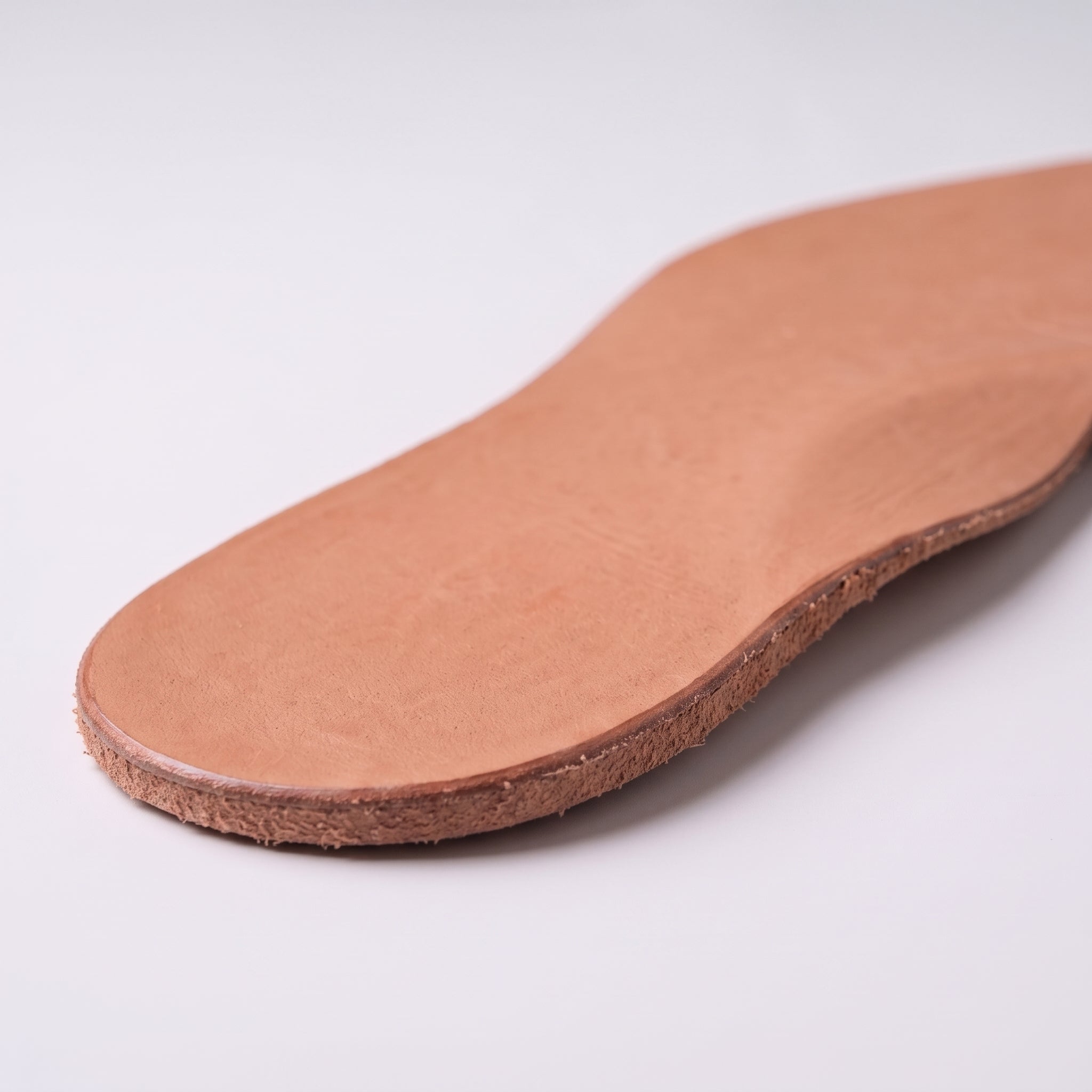 Light Brown Plain Full-Grain Leather Insoles — Sibton