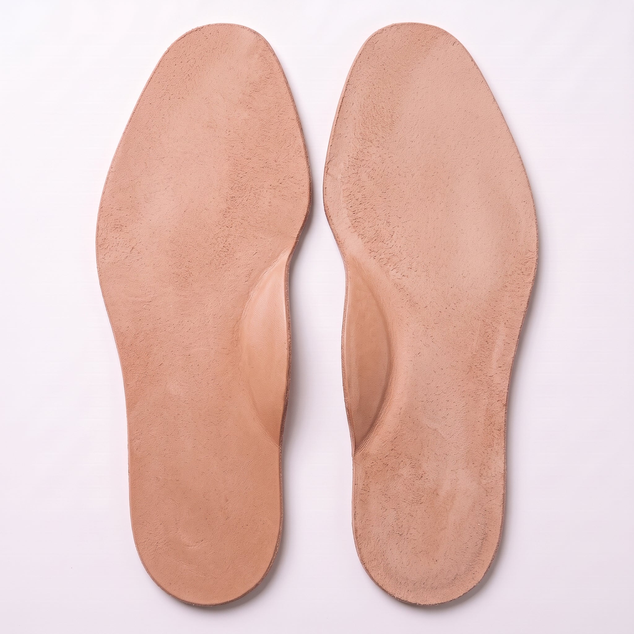 Light Brown Plain Full-Grain Leather Insoles — Sibton
