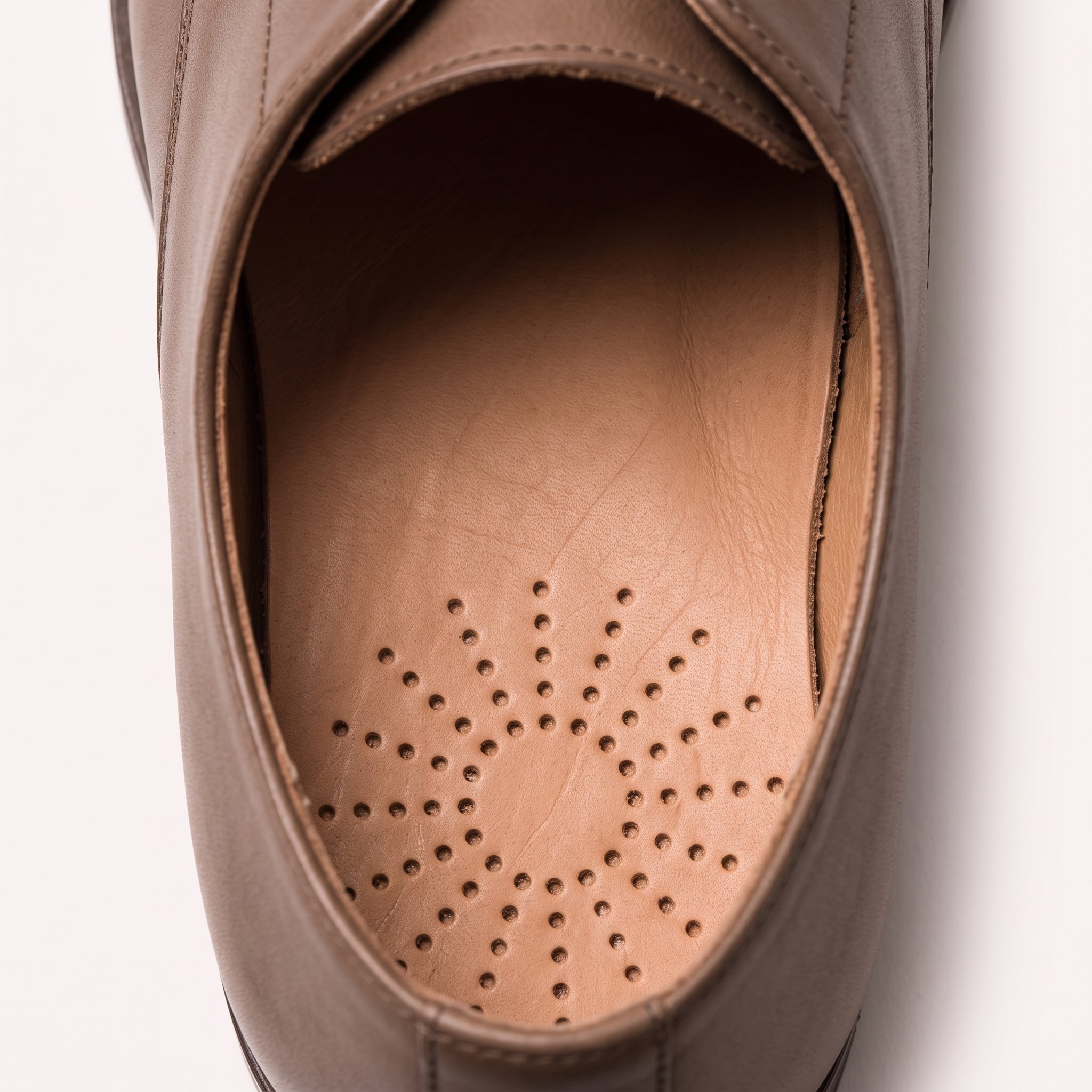 Light Brown Sunburst Full-Grain Leather Insoles — Apley