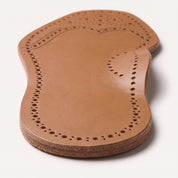 Light Brown Wingtip Brogue Full-Grain Leather Insoles — Bassett