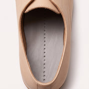 Light Gray Centre-Line Perforated Full-Grain Leather Insoles — Abborne