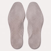 Light Gray Diamond-Punched Full-Grain Leather Insoles — Finham