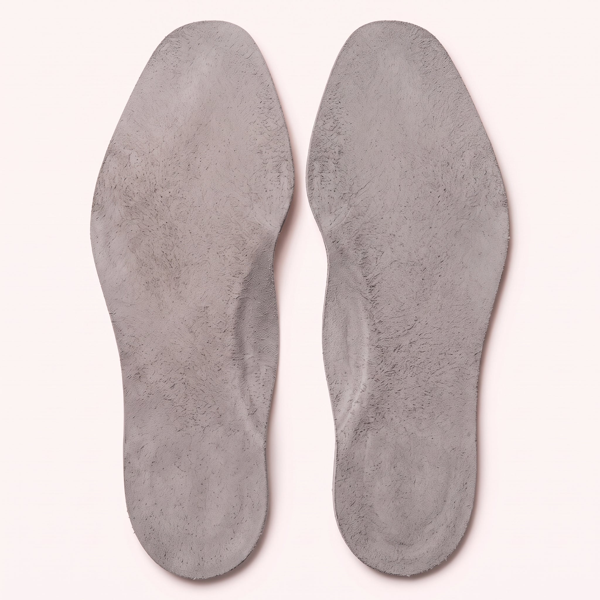 Light Gray Wingtip Brogue Full-Grain Leather Insoles — Bassett