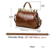 Handmade Premium Leather Handbag for Women, Work & Travel Laptop Bag