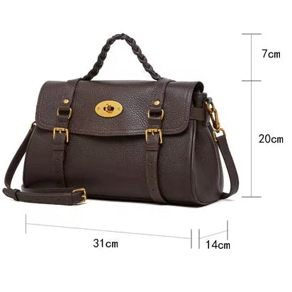 Handmade Genuine Leather Crossbody Bag for Women, Ladies Work & Daily Handbag