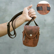 Men’s Leather Bag for 6.7" Phones - Durable Sling Pouch for Daily Use