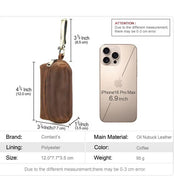 Genuine Leather Key Pouch with AirTag Slot