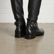 Men Black Jodhpurs Boots, Black Ankle Boots, Mens Fashion Boots