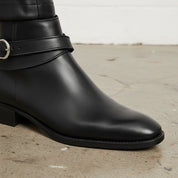 Men Black Jodhpurs Boots, Black Ankle Boots, Mens Fashion Boots