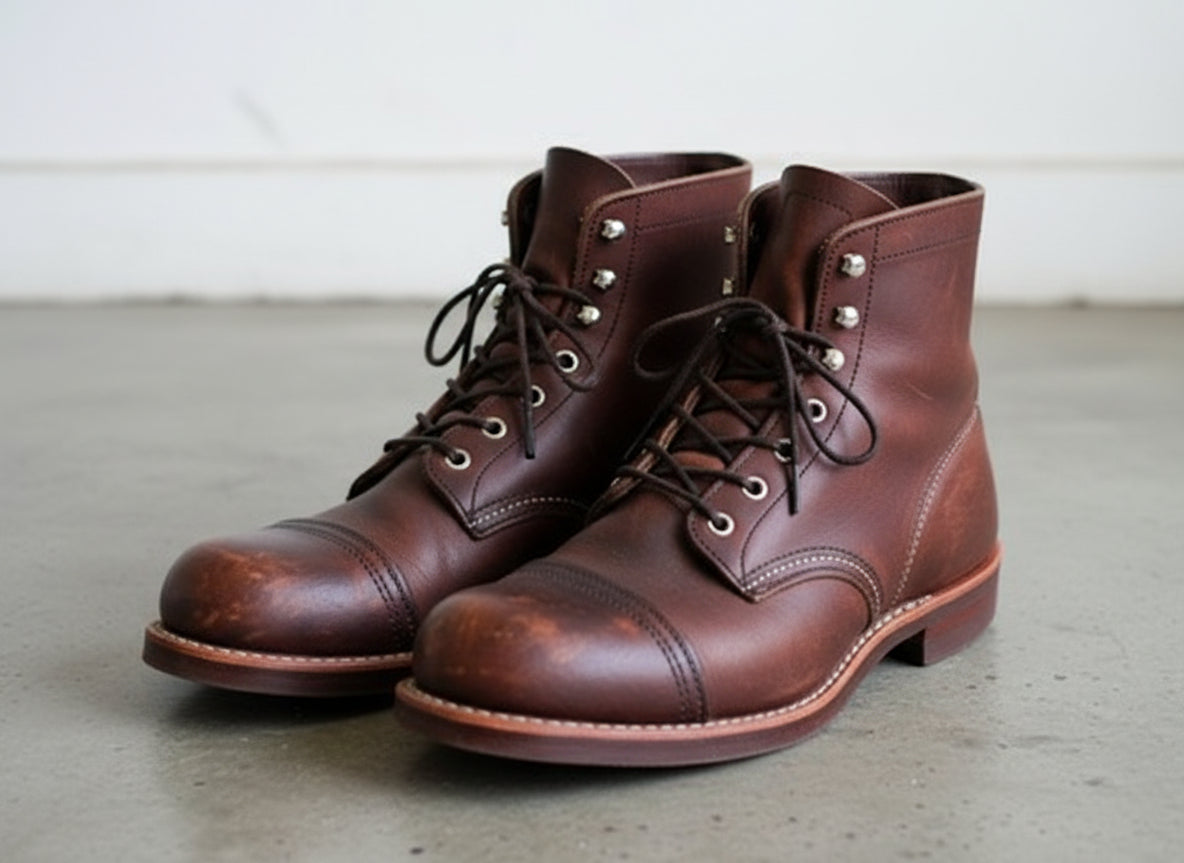 Men Brown Ankle Leather Boots, Leather Boots, Ankle Boots For Mens - angle-view-showing-depth