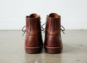 Men Brown Ankle Leather Boots, Leather Boots, Ankle Boots For Mens - back-view
