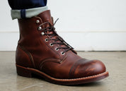 Men Brown Ankle Leather Boots, Leather Boots, Ankle Boots For Mens - detail-view-showing-texture