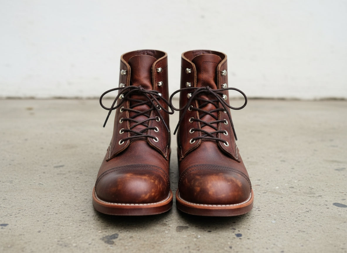 Men Brown Ankle Leather Boots, Leather Boots, Ankle Boots For Mens - front-view