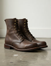 Men Brown Combat Boot, Lace up Boots, Handmade Leather Boot